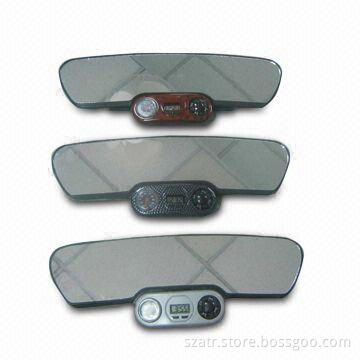 Car Rearview Mirror with Compass, Thermometer and Clock, Various Styles are Available